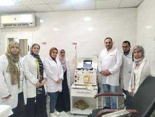 صحة الشرقية: تفعيل جهاز ”Platelet Apheresis” الفريد لفصل الصفائح الدموية بمستشفى منيا القمح المركزي