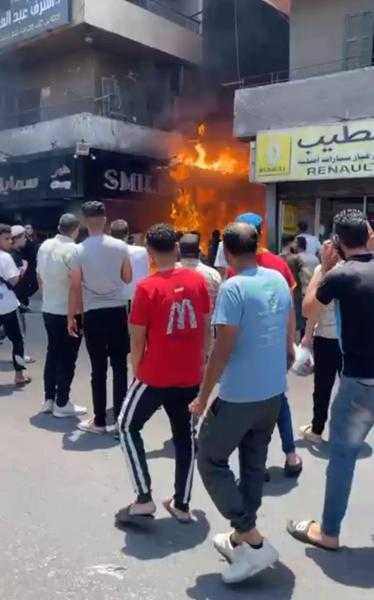 السيطرة على حريق داخل محل حلواني شهير بشارع الوحدة في إمبابة