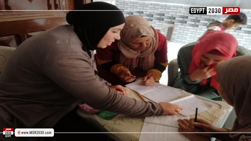 كلية تربية حلوان تحصد المركز الأول في المشروع القومي لمحو الأمية