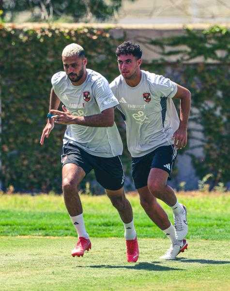 أحمد رمضان بيكهام يشارك في المران الجماعي للأهلي