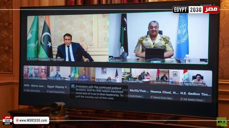 المنفي يدعو لتسريع الانتخابات وعودة البعثات الدبلوماسية إلى طرابلس