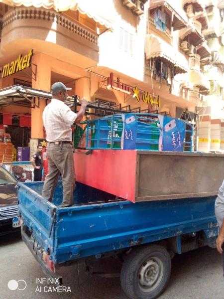 استمرار الحملات المكثفة بحي المناخ لإزالة الإشغالات ورفع مستوى النظافة