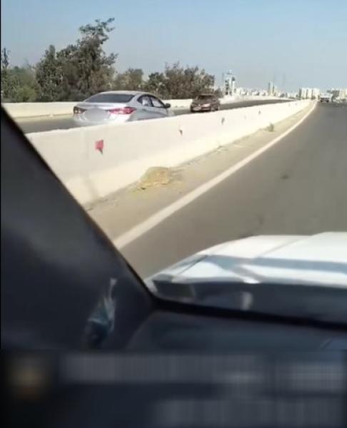 ضبط قائدى سيارتين خالفا قواعد المرور وسارا عكس الاتجاه بالطريق الدولى فى كفر الشيخ