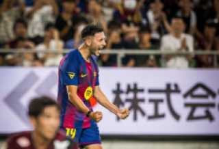 برشلونة يفوز على فيسيل كوبي بثلاثية وديا