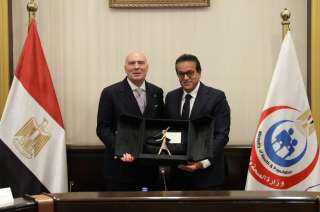وزير الصحة يستقبل رئيس اتحاد الصناعات الدوائية بايطاليا