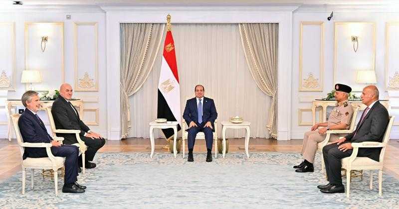 السيسي يبحث مع وزير الخارجية الإيطالي تطورات الأوضاع في الأراضي الفلسطينية وجهود وقف إطلاق النار