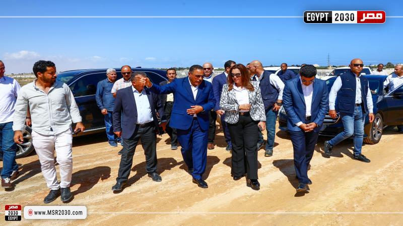 وزيرة التنمية المحلية ومحافظ مطروح