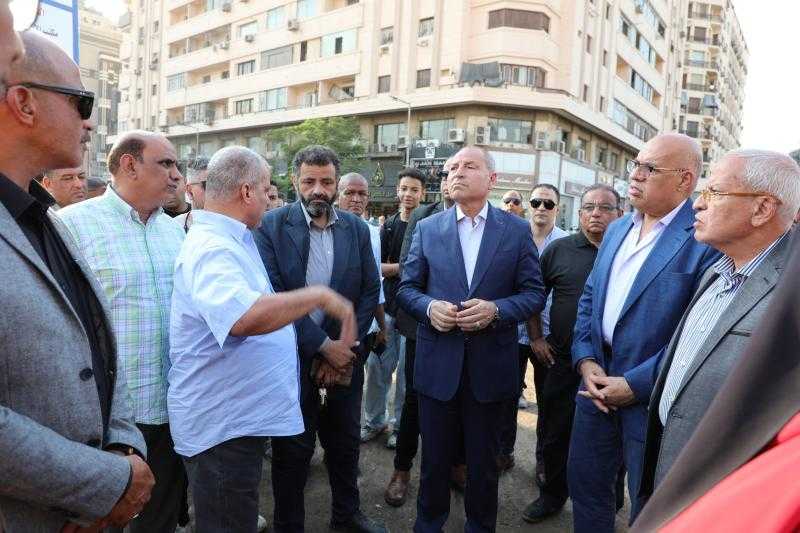 محافظ القاهرة يتفقد منطقة وسط المدينة وحديقة الأزبكية استعدادا لافتتاحها