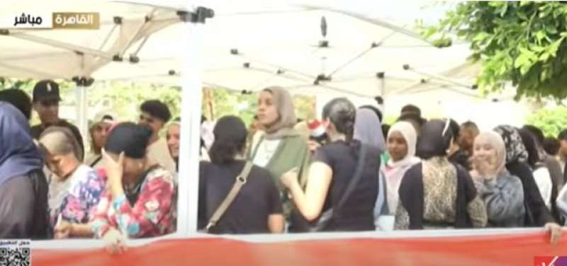 جانب من مشاركة المواطنين بانتخابات مجلس الشيوخ