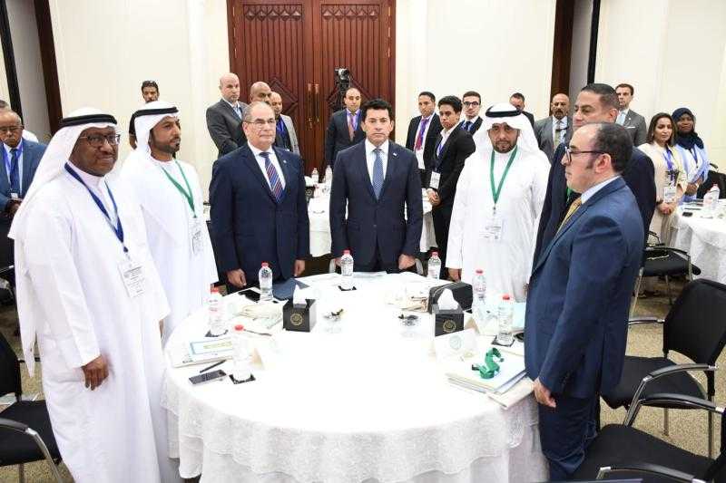 وزير الشباب والرياضة يشهد انطلاق المؤتمر العربي الرابع للرياضة والقانون