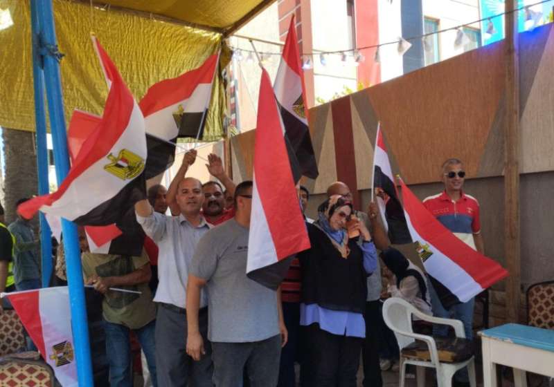 جانب من مشاركة المواطنين في انتخابات مجلس الشيوخ