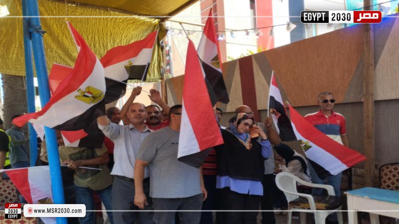 جانب من مشاركة المواطنين في انتخابات مجلس الشيوخ