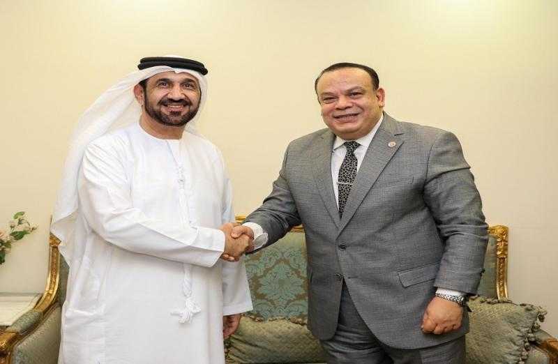 رئيس البرلمان العربي يلتقي رئيس الهيئة الوطنية للانتخابات ويُشيد بسلاسة انتخابات مجلس الشيوخ