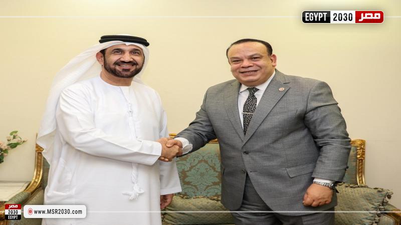 رئيس البرلمان العربي يلتقي رئيس الهيئة الوطنية للانتخابات