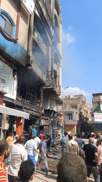 حريق مطعم المنوفية 