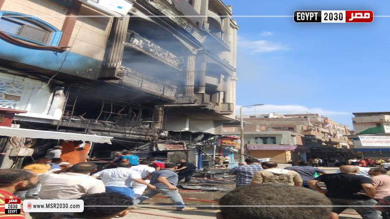 حريق مطعم المنوفية 