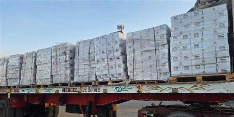 32 شاحنة مساعدات إماراتية تدخل معبر كرم أبو سالم تمهيدًا لوصولها غزة