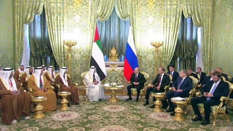 بن زايد يكشف مفاجأة التبادل التجاري مع روسيا