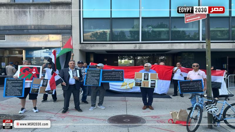 وقفة لدعم الجهود الإنسانية المصرية في غزة