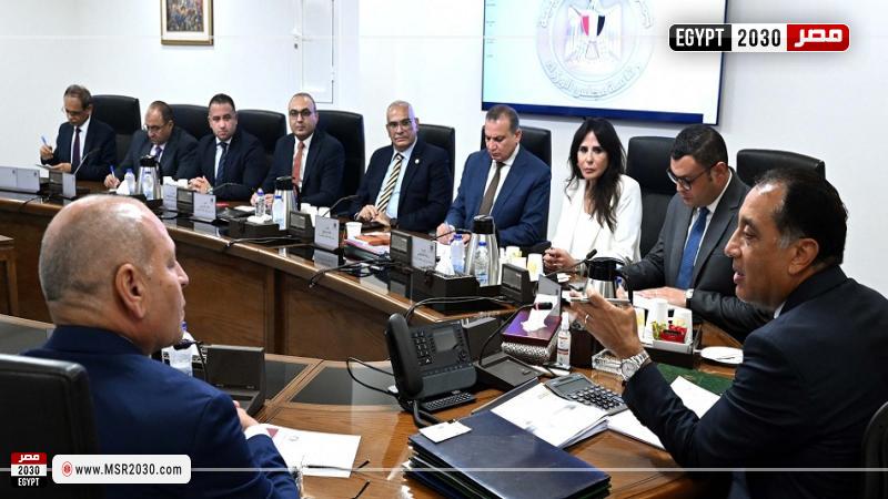 الدكتور مصطفى مدبولي، رئيس مجلس الوزراء خلال الاجتماع