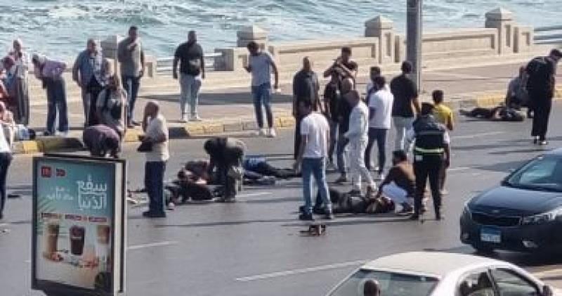 جانب من الحادث 