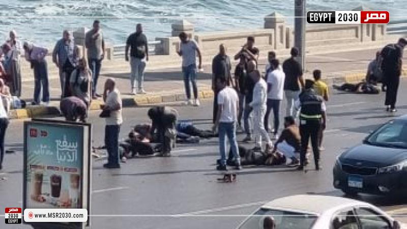 جانب من الحادث 