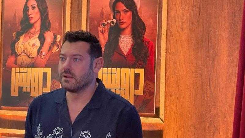 وصول عمرو يوسف للعرض الخاص لفيلم درويش