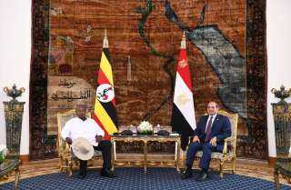 الرئيس السيسي يفتتح جلسة منتدى رجال الأعمال المصري الأوغندي