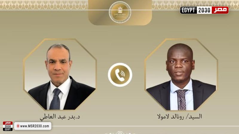 بدر عبد العاطي وزير الخارجية ورونالد لامولا وزير خارجية جنوب أفريقيا