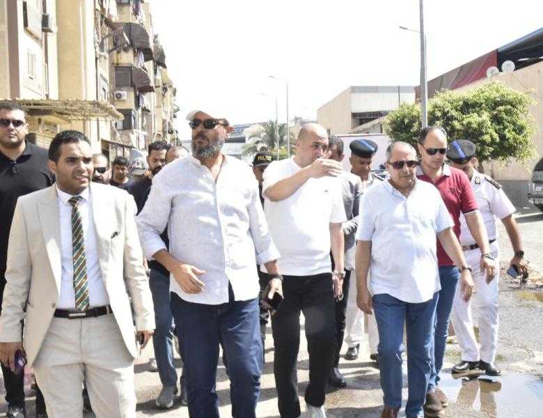 محافظ بورسعيد يتفقد منطقة القنال الداخلي بحي العرب