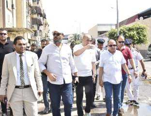 محافظ بورسعيد يتفقد منطقة القنال الداخلي بحي العرب