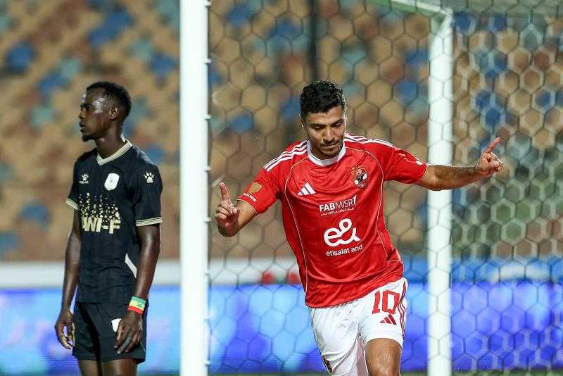 محمد شريف: تسجيل الأهداف عمل جماعي.. وهدفنا تحقيق الانتصارات وإسعاد الجماهير