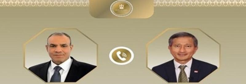 وزير الخارجية يبحث مع نظيره السنغافوري تعزيز العلاقات الثنائية وسبل إنهاء الأزمة في غزة