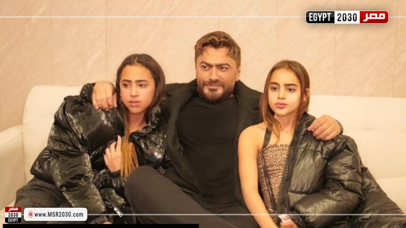 تامر حسني وبناته