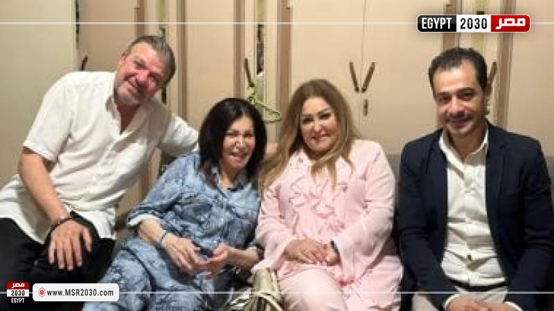 زيارة وفد من وزارة الثقافة ونقابة المهن التمثيلية لنجوى فؤاد