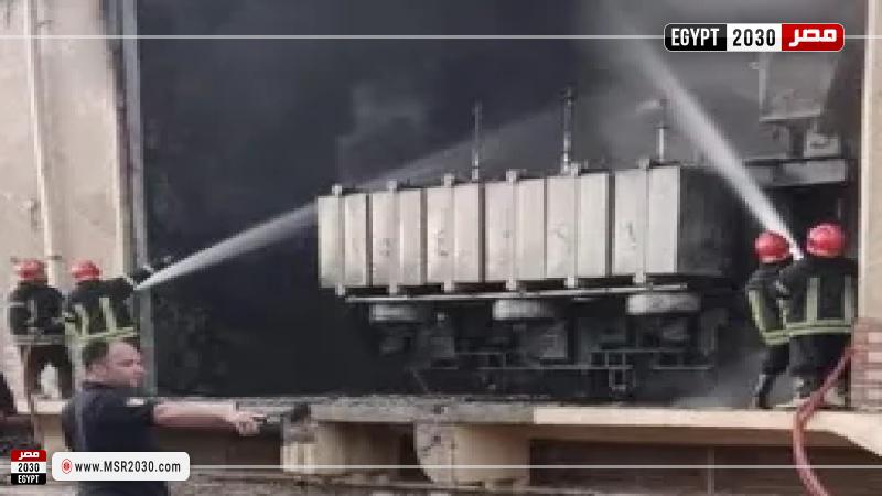 حريق محول كهرباء