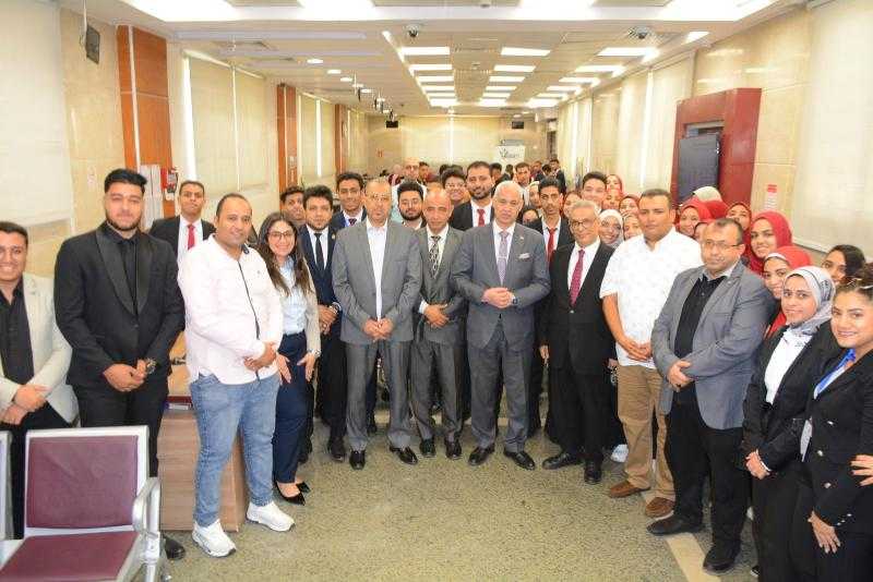 تدريب طلاب كلية التجارة بجامعة أسيوط ببنك مصر ضمن فعاليات ورشة محاكاة النظام المصرفي