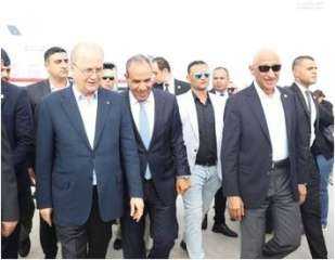 وزير الخارجية ورئيس وزراء فلسطين يتفقدان الجانب المصري من ميناء رفح البري