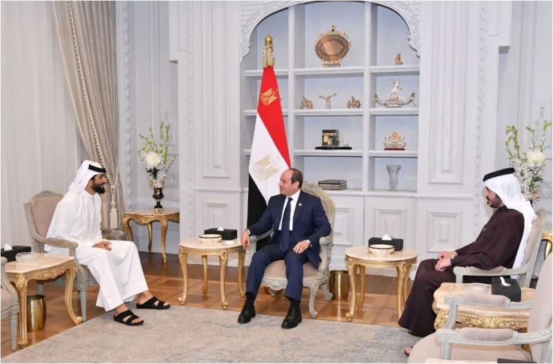 السيسي يبحث مع مستشار الأمن الوطني وقائد العمليات الخاصة بالبحرين جهود وقف إطلاق النار بغزة