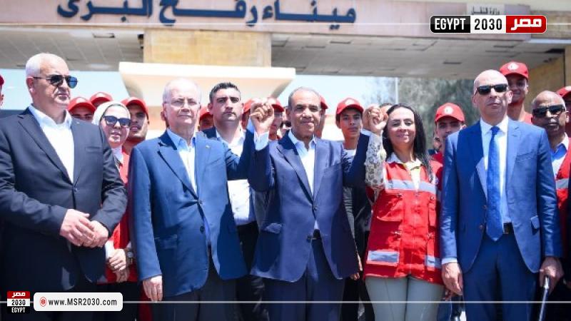زيارة وزير الخارجية ورئيس الوزراء الفلسطيني إلى معبر رفح