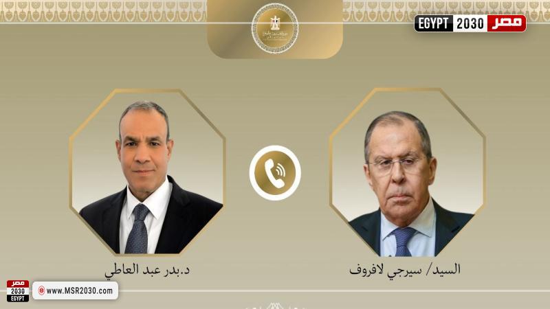 اتصال هاتفي بين وزير الخارجية ونظيره الروسي