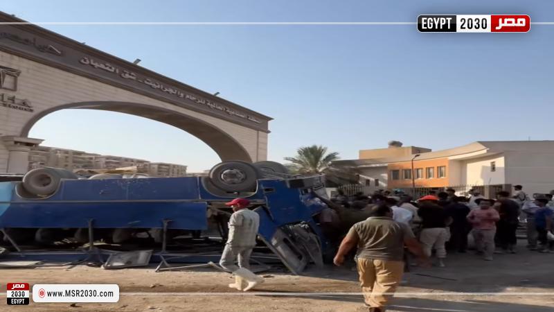 حادث تصادم مروع بطريق الأوتوستراد 