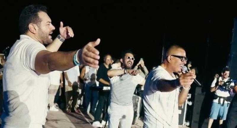 عمرو يوسف يكشف كواليس مشاركته في حفل عمرو دياب مع أحمد حلمي