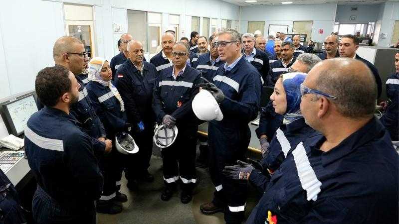 وزير البترول والثروة المعدنية يتفقد مصفاة تكرير ميدور