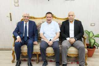 محافظ المنوفية ونائبه يستقبلان رئيس الجامعة لتعزيز أطر التعاون بعدد من ملفات العمل