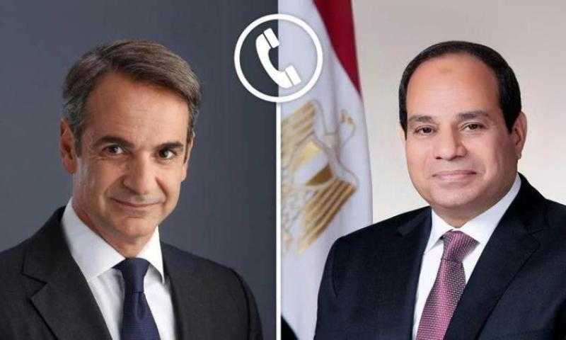 الرئيس السيسي ورئيس وزراء اليونان يبحثان الشراكة الاستراتيجية وجهود وقف إطلاق النار في غزة