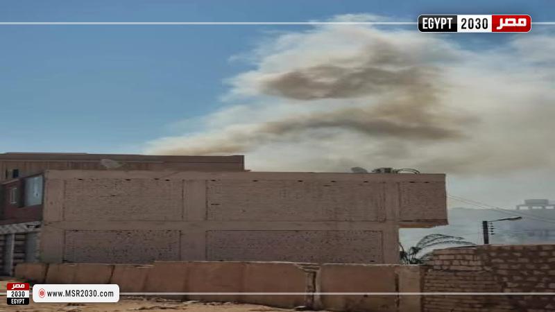 نشوب حريق فى مبنى الشباب والرياضة بالوادي الجديد 