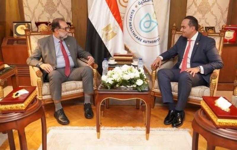 رئيس هيئة الرعاية الصحية يلتقي رئيس الهيئة القومية لسلامة الغذاء لمتابعة تنفيذ بروتوكول التعاون بين الهيئتين