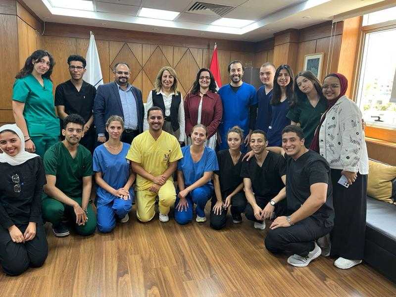 استمرار فعاليات برنامج التبادل الطلابي بكلية الطب بجامعة حلوان