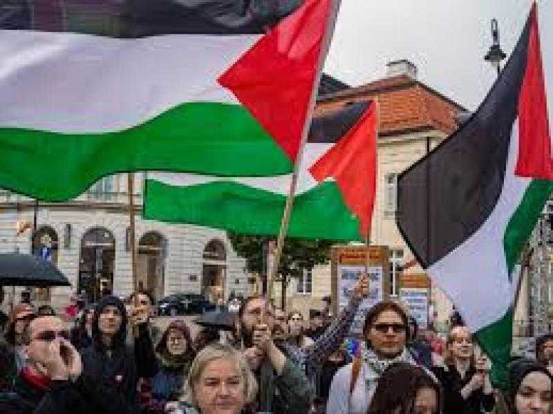 تظاهرة في اليونان تضامنا مع غزة